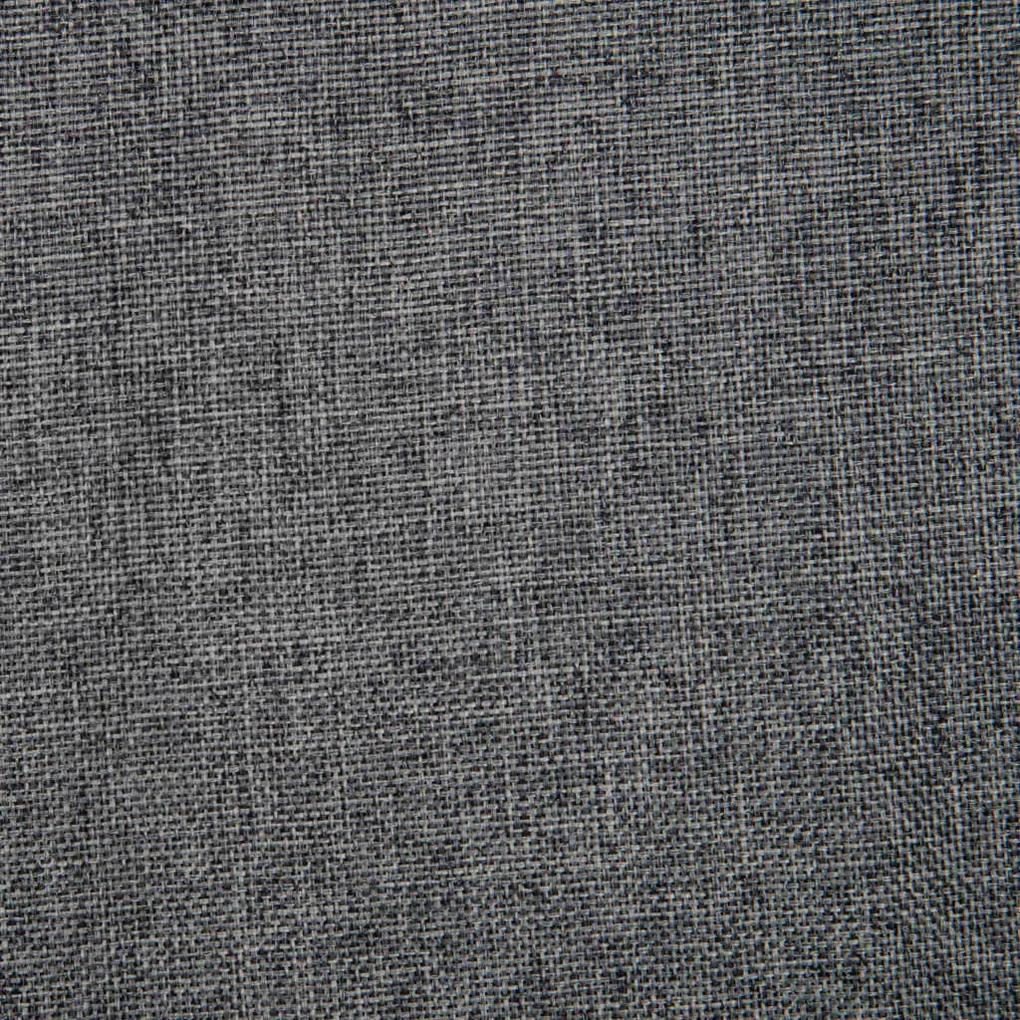 Scaune de sufragerie pivotante, 6 buc., gri inchis, textil 6, Morke gra
