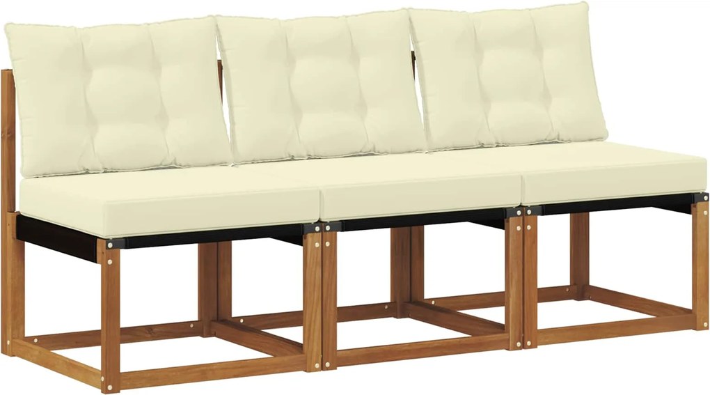 vidaXL 3 Bucată Canapea centrală pentru exterior