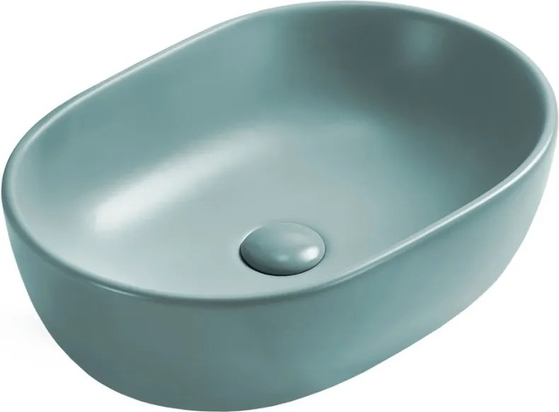 Mexen Viki chiuvetă de blat 48 x 35 cm, verde deschis mat - 21054848