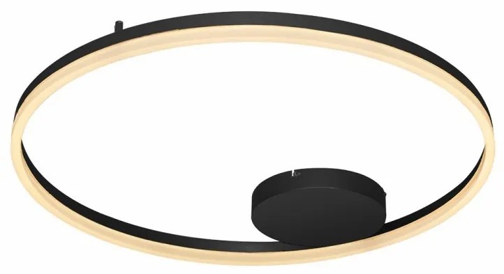 Lustra LED aplicata design modern geometric Halo 80 Top BK