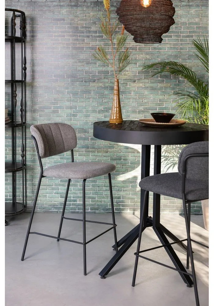 Scaune de bar gri 2 buc. 89 cm Jolien – White Label