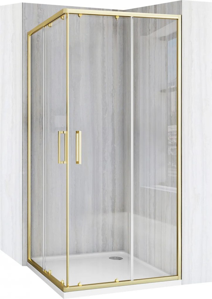 Cabina de dus Rea City 80x80 cm Gold Brush