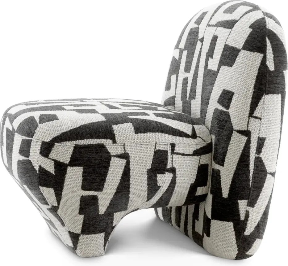 Fotoliu stil contemporan design LUX Lugo, Brooklyn black