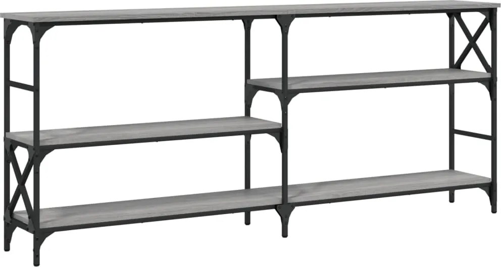 vidaXL Măsuță consolă, gri sonoma, 180x29x76,5 cm, lemn prelucrat