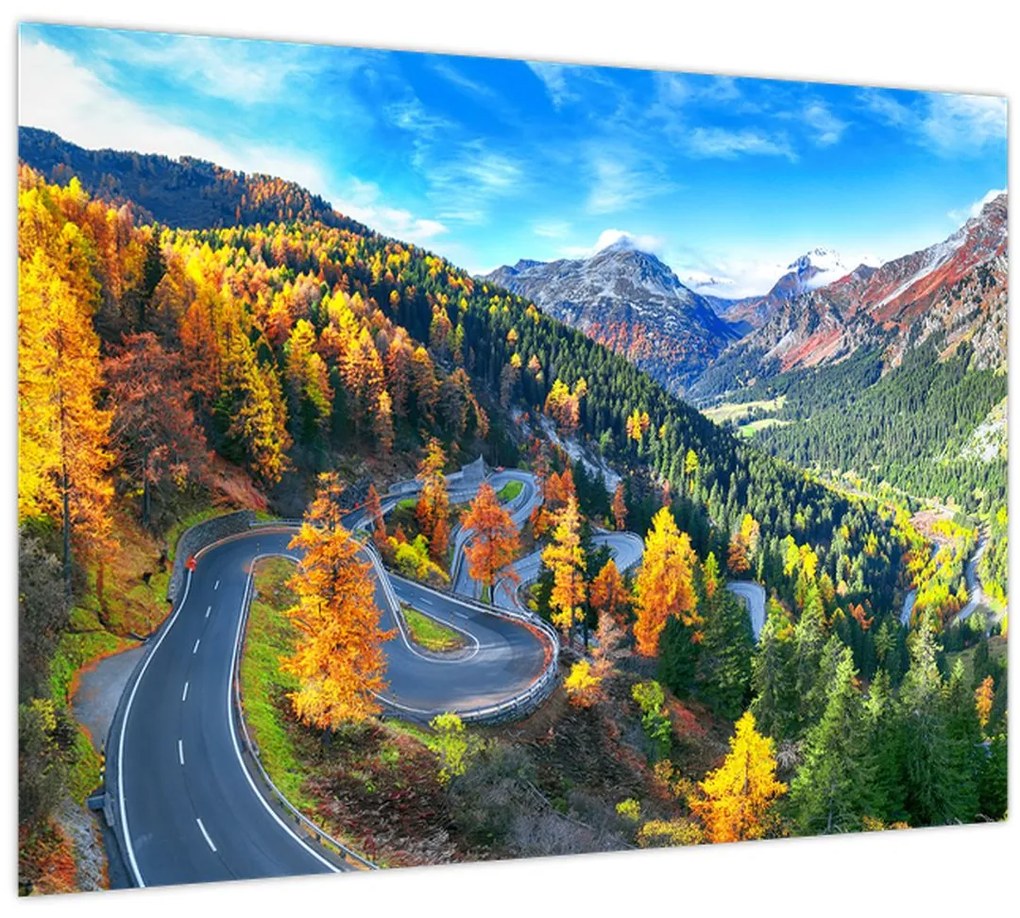 Tablou pe sticlă - Trecătoarea Malay Pass (70x50 cm)
