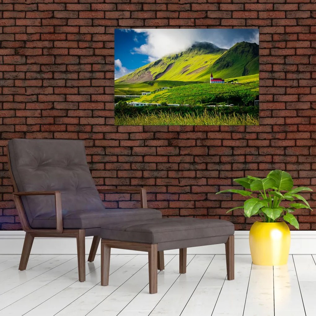 Tablou cu peisaj montan (90x60 cm)