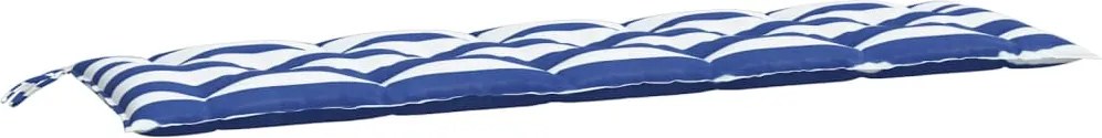 vidaXL Pernă de bancă dungi albastre și albe 180x50x7 cm textil oxford