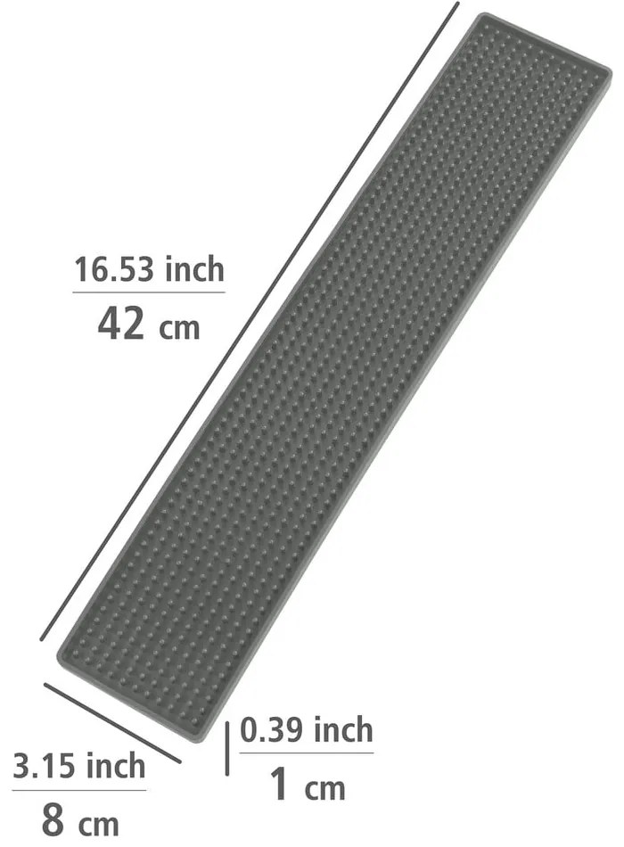 Tavă pentru scurs vase Wenko Pico, lungime 42 cm, gri