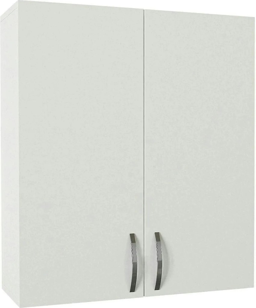 Dulap baie suspendat BENITO, alb, PAL melaminat, cu 2 usi, 70x27x80 cm