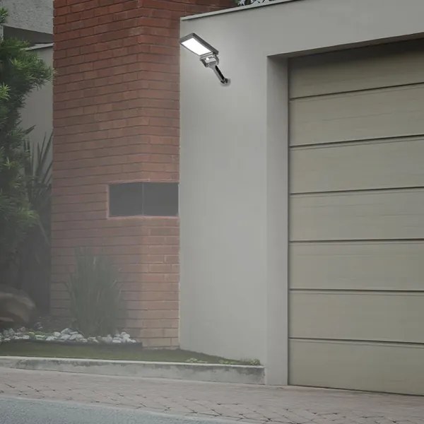 Proiector solar LED cu senzor LED/5W/3,7V 4000K IP54 negru