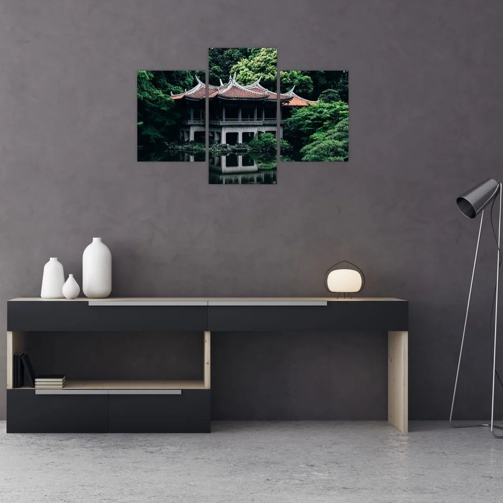 Tablou cu grădina japoneză națională (90x60 cm)