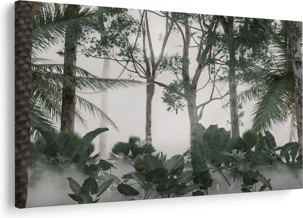 Tablou - Jungla în ceața dimineții (90x60 cm)