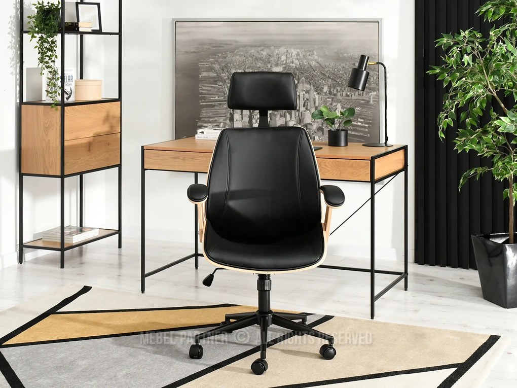 Fotoliu Franc (stejar negru + negru). Promo -23%. 1110507
