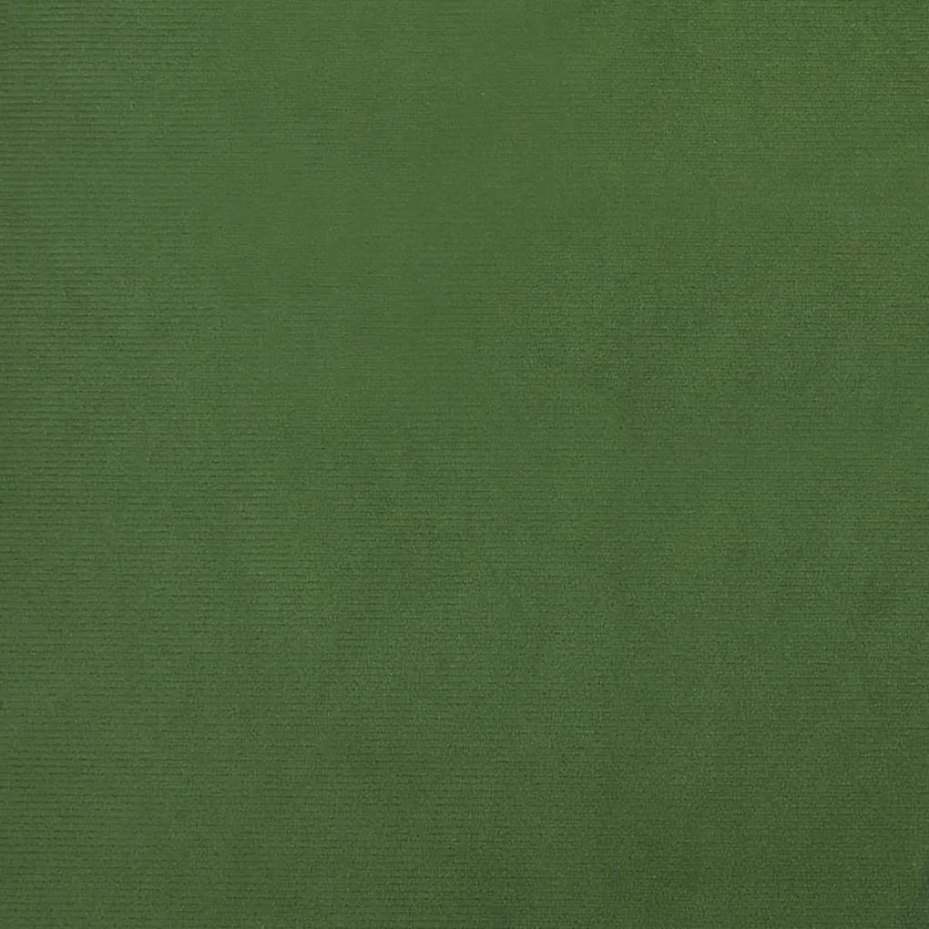 Scaune de masa, 4 buc., verde inchis, catifea 4, Morkegronn