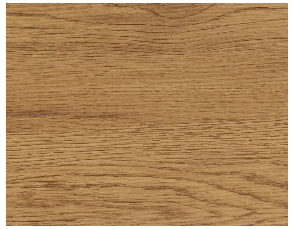 Etajeră neagră/în culoare naturală cu aspect de lemn de stejar 77x185 cm Seaford – Actona