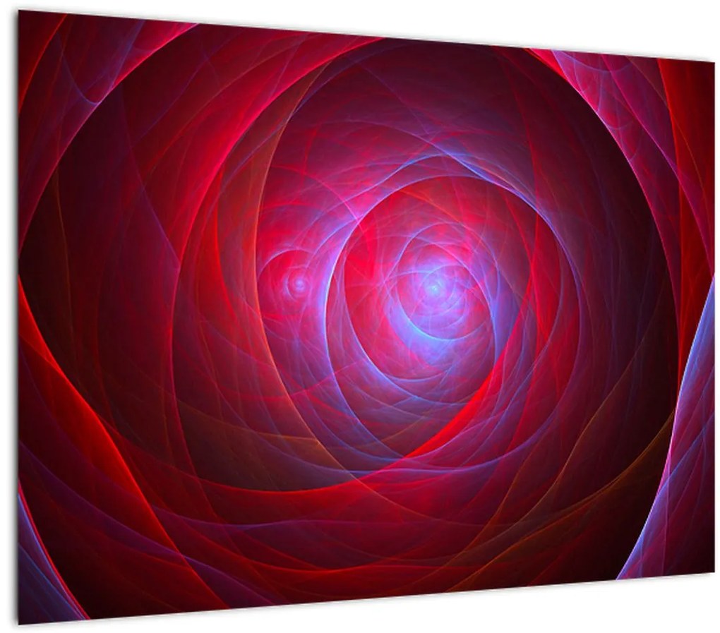 Tablou pe sticlă abstract cu ochi (70x50 cm)