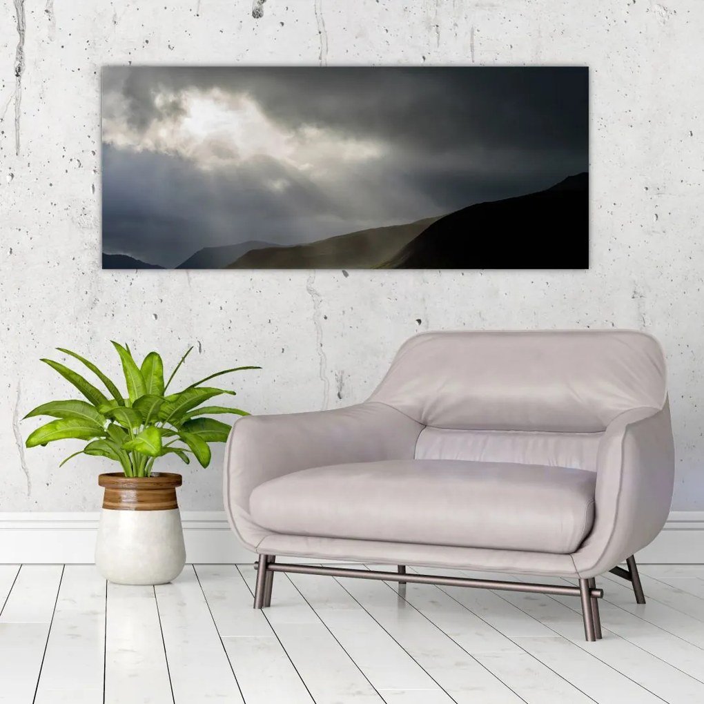 Tablou cu furtuna în apropiere (120x50 cm)