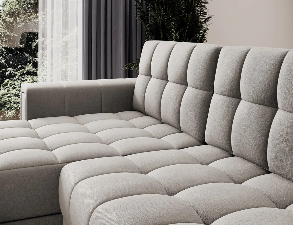 Coltar extensibil reversibil 3 locuri ELTAP, Blenvi, 260x150x82 cm, lemn/poliester, bej