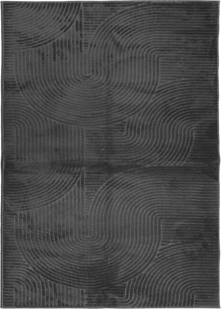 vidaXL Covor IZA aspect scandinav cu fire scurte, antracit,200x280cm