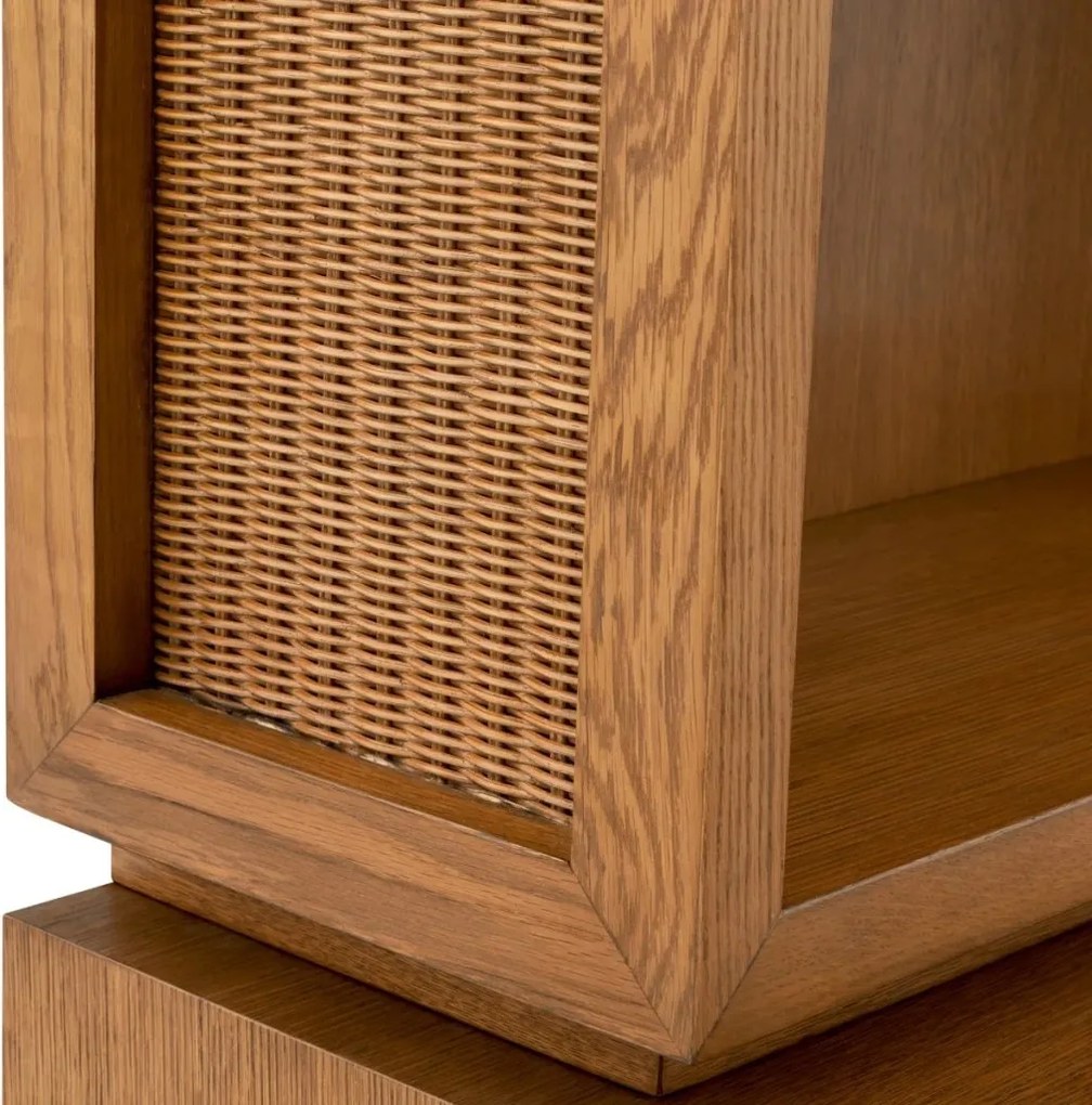 Dulap cu Rafturi Design LUX, Lemn, Rattan, Borchard