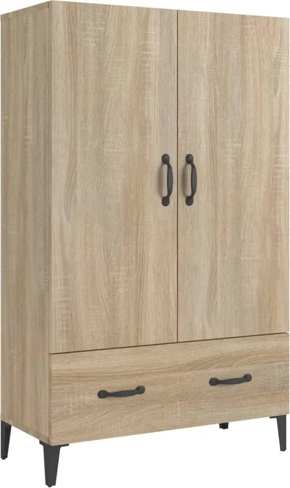 vidaXL Dulap înalt, stejar sonoma, 70x31x115 cm, lemn prelucrat