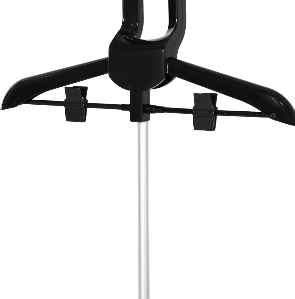 HOMCOM Defroster cu aburi vertical pentru haine 1,4 L 1950 W debit abur 32g/min tija telescopica roz negru | Aosom Romania