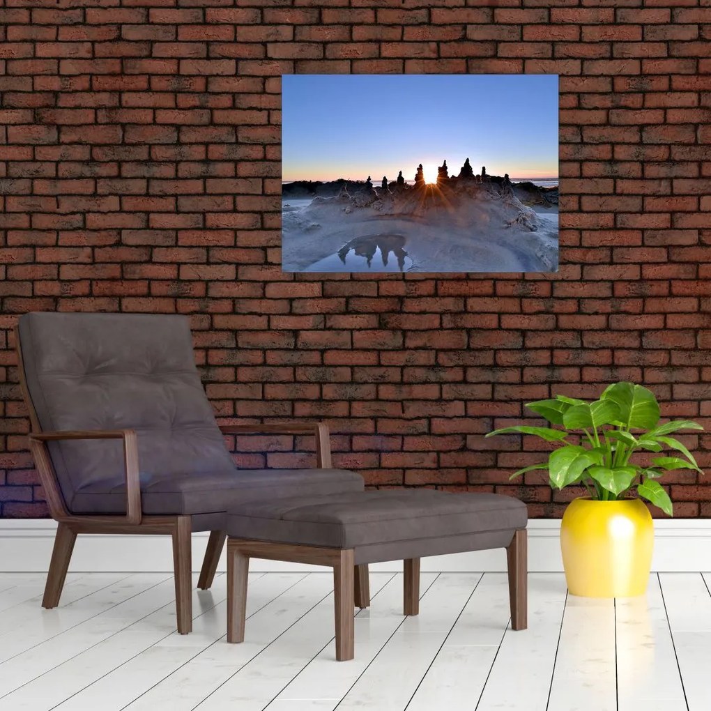 Tablou cu scenerie de nisip (70x50 cm)