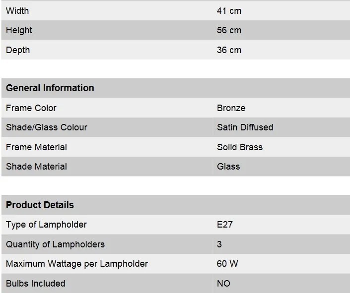 Aplica eleganta design LUX Budapest, bronz WA 2-689/3 bronze/376 klar-matt OR