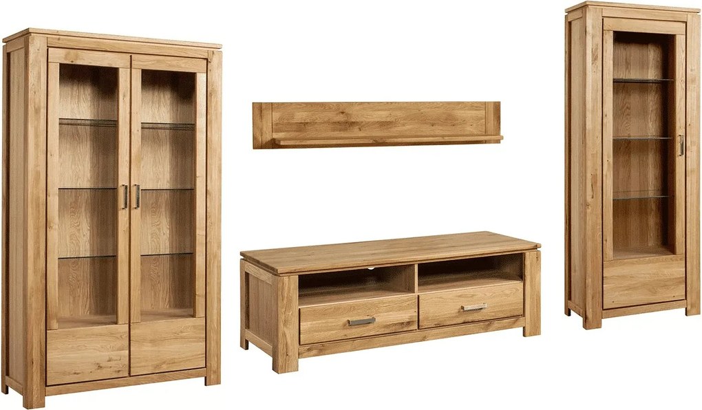 Set lemn masiv natur Living Stefano