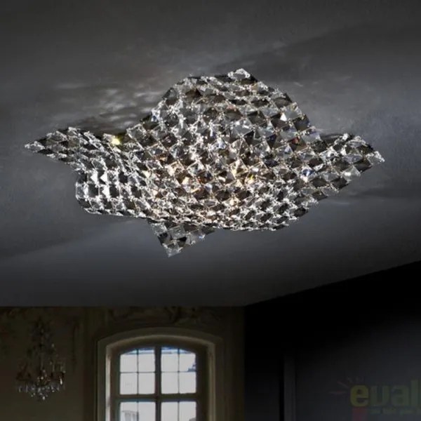 Plafonier modern cristal K9 dim.40x40cm Saten 160563