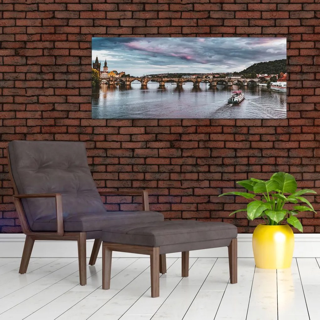 Tablou cu podul lui Carol (120x50 cm)