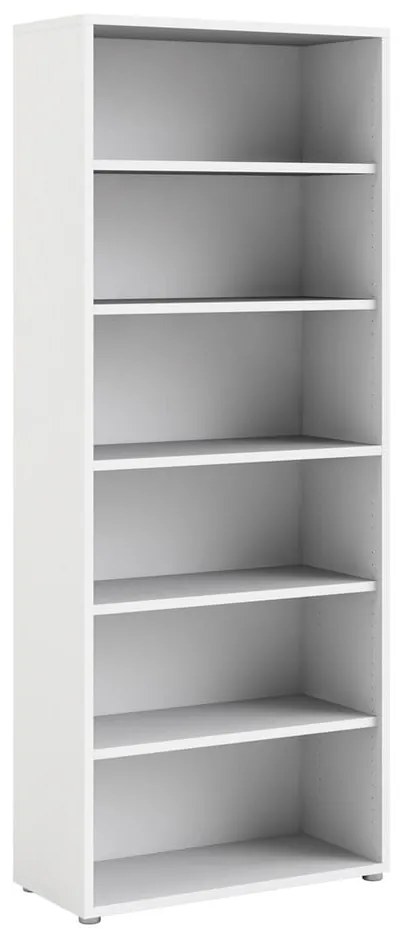 Bibliotecă modulară albă 89x222 cm Prima – Tvilum