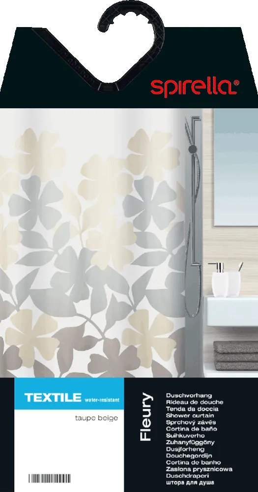 Perdea de duș 180x200 cm Fleury – Spirella