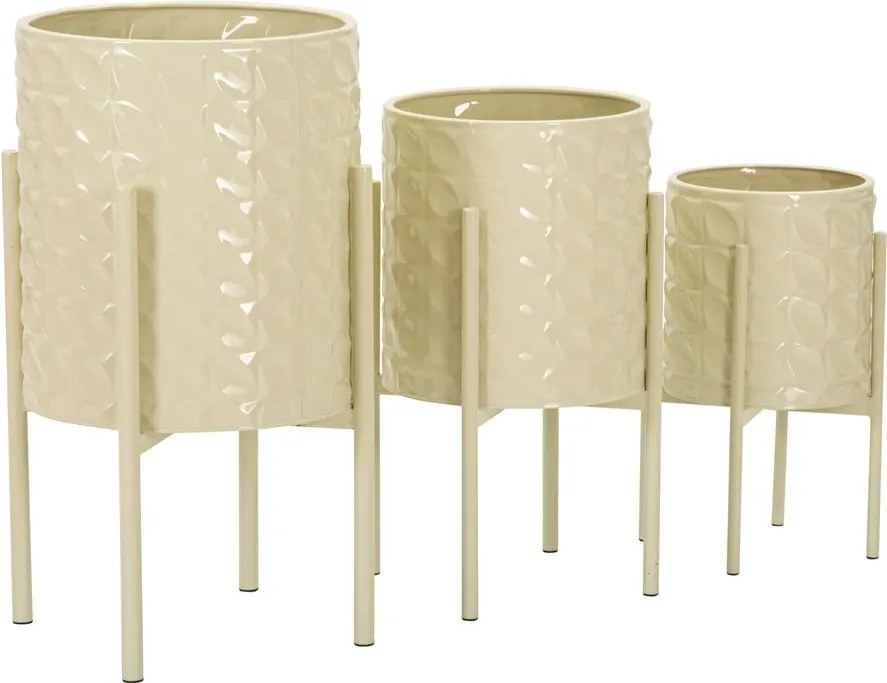 Ghivece decorative 3 buc. din metal ø 36 cm Betsy – Mauro Ferretti