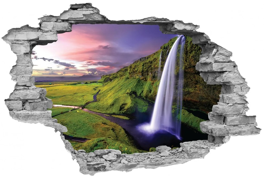 Sticker cu efect 3D - Cascada de munte