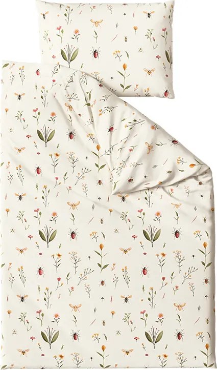 Lenjerie de pat policoton INSECTA POLY crem Dimensiune lenjerie de pat: 70 x 90 cm | 140 x 220 cm