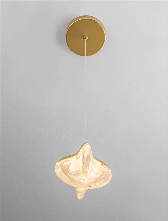 Lustra, Pendul modern LED ALICIA auriu