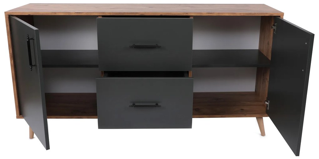 Dulap Cornell (Nuc + antracit). 1089103
