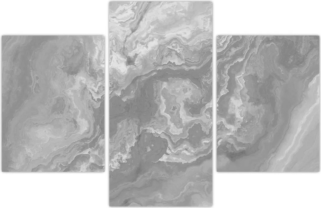 Tablou - Marmură în alb-negru (90x60 cm)