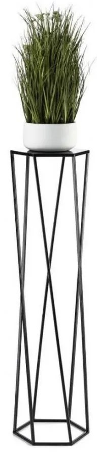 Suport pentru flori 100x24 cm, negru