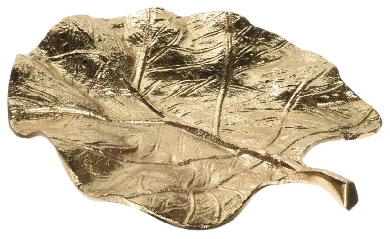 Platou Golden Leaf din metal 24x21 cm - modele diverse