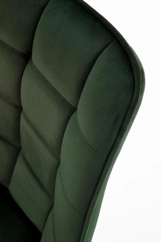 Scaun tapițat K332 - Verde închis