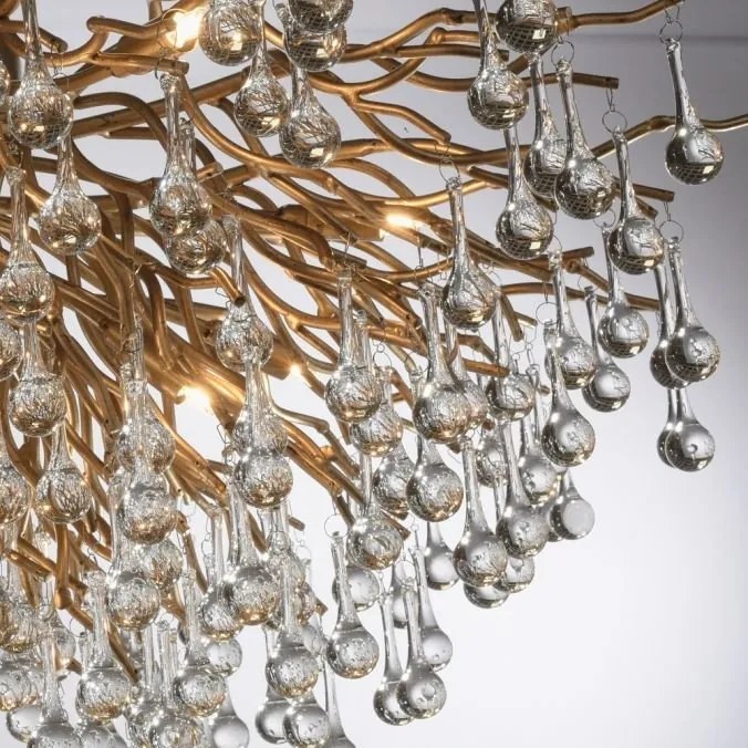 Lustra aplicata design magnific ICICLE alama antic, D-100cm
