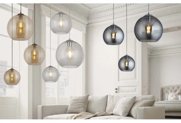 Searchlight - Lustră pe cablu BALL 1xE27/60W/230V negru