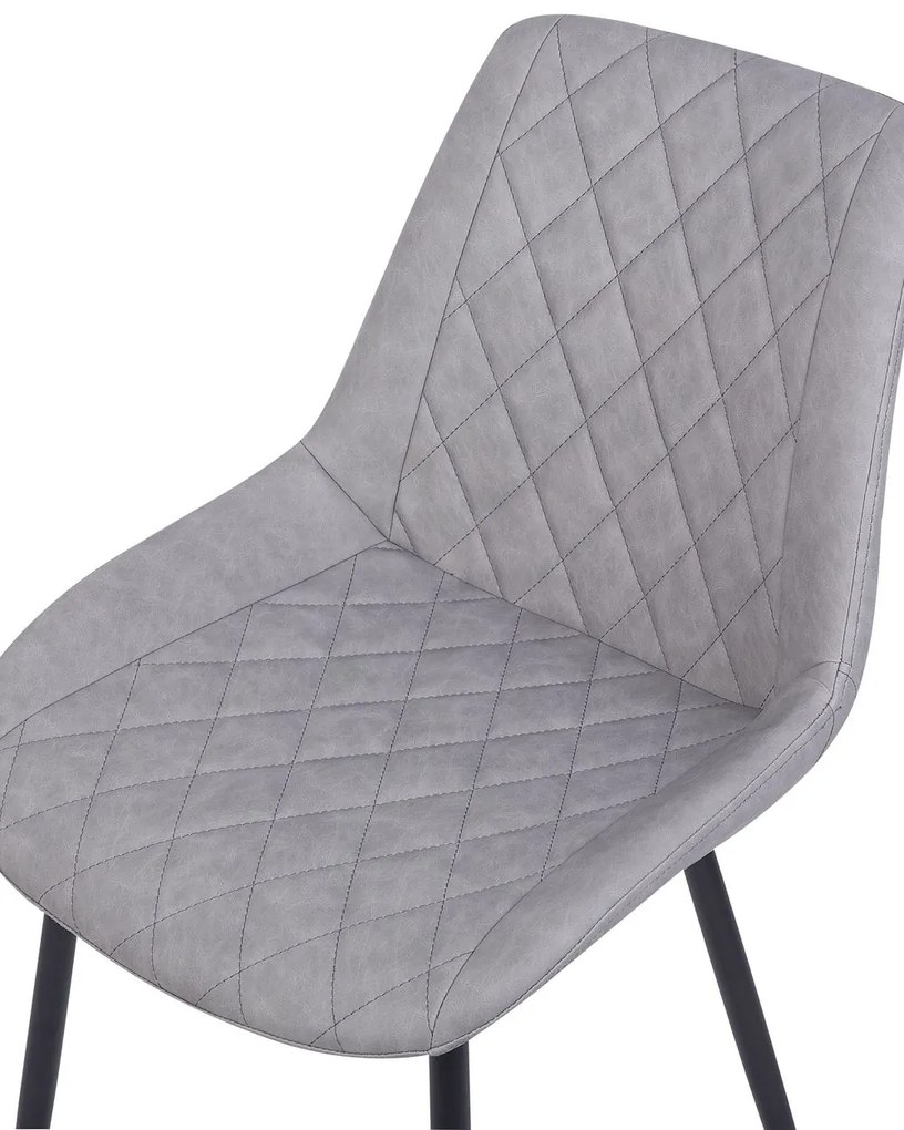Set 2 buc. scaune pentru sufragerie Masar (gri deschis). 1009942
