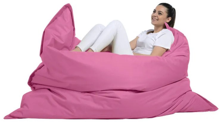 Fotoliu Puf Bean Bag Giant Cushion, 140x180 cm, Roz