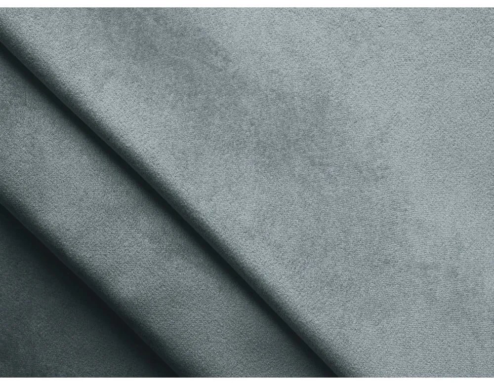 Pat boxspring albastru deschis cu spațiu de depozitare 180x200 cm Mikana – Makamii