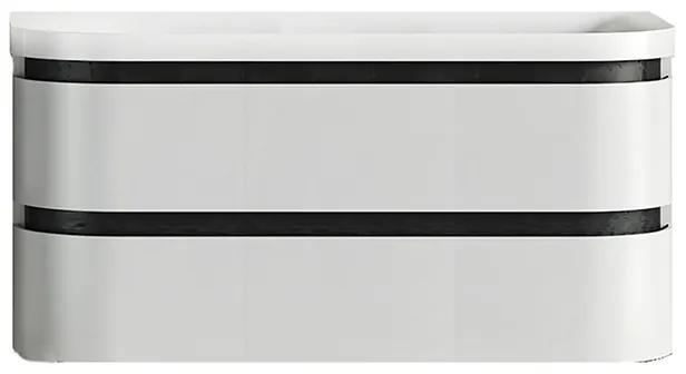 Set dulap baie cu lavoar inclus KolpaSan Vittoria 100 cm, alb mat Alb, 1000x432x500 mm