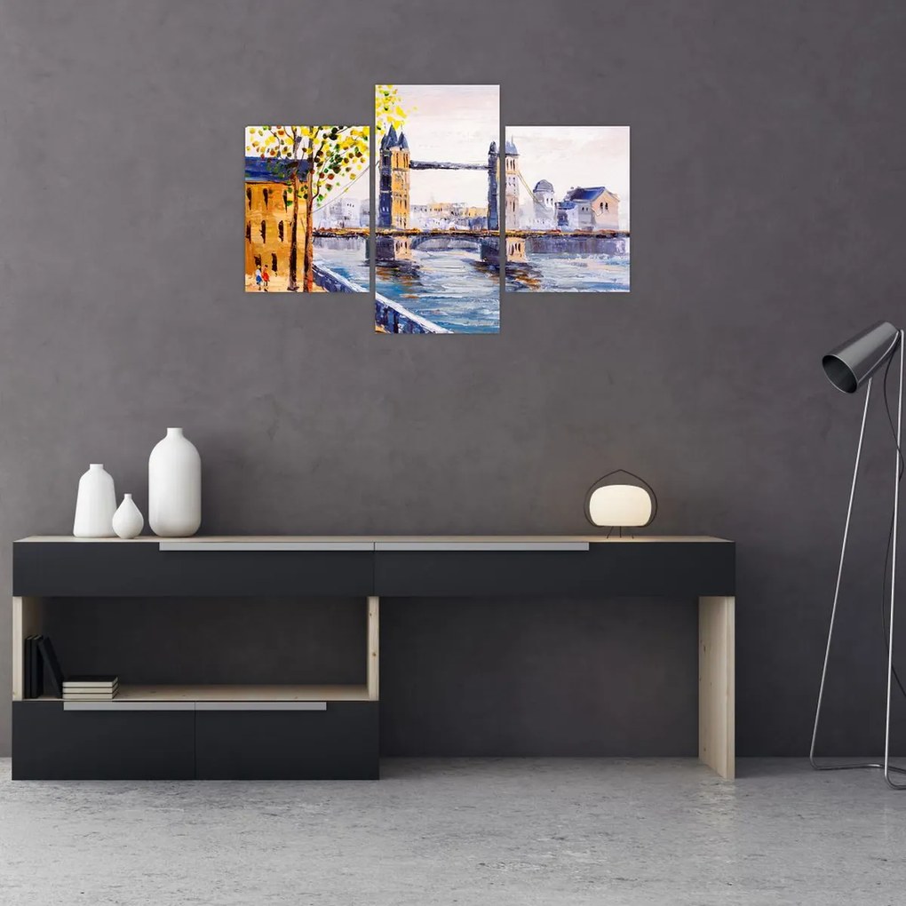 Tablou - Pictură oraș (90x60 cm)