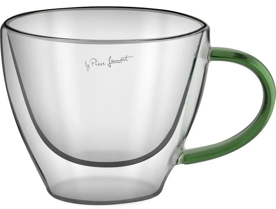 Lamart LT9115 Set 2 pahare cappuccino Vaso, 190ml, verde